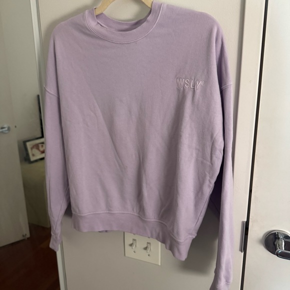 WSLY Pastel Lavender Crewneck Sweatshirt - Picture 5 of 5